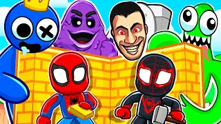 Roblox BUILD TO SURVIVE with Spiderman & Miles!