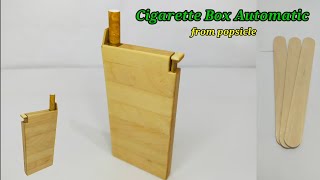 Automatic Cigarette Box out of popsicle sticks 🚬