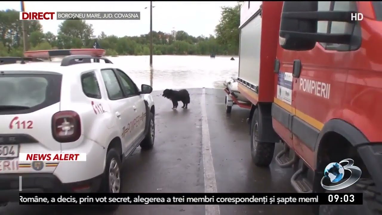 Familii evacuate. Apele au crescut până aproape de acoperişul caselor