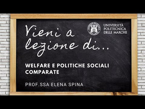 I Tre Pilastri del Welfare (Prof.ssa Elena Spina)