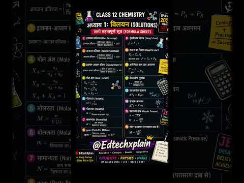 Class 12th Chemistry solutions #shortsfeed #shorts #shortvideo