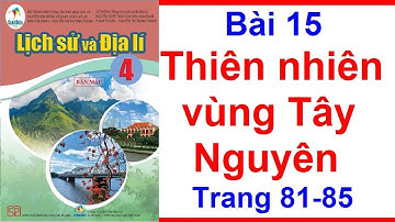 Lịch Sử Và Địa Lí Lớp 4 Bài 15 | Thiên Nhiên Vùng Tây Nguyên | Trang 81 – 85 | Cánh Diều