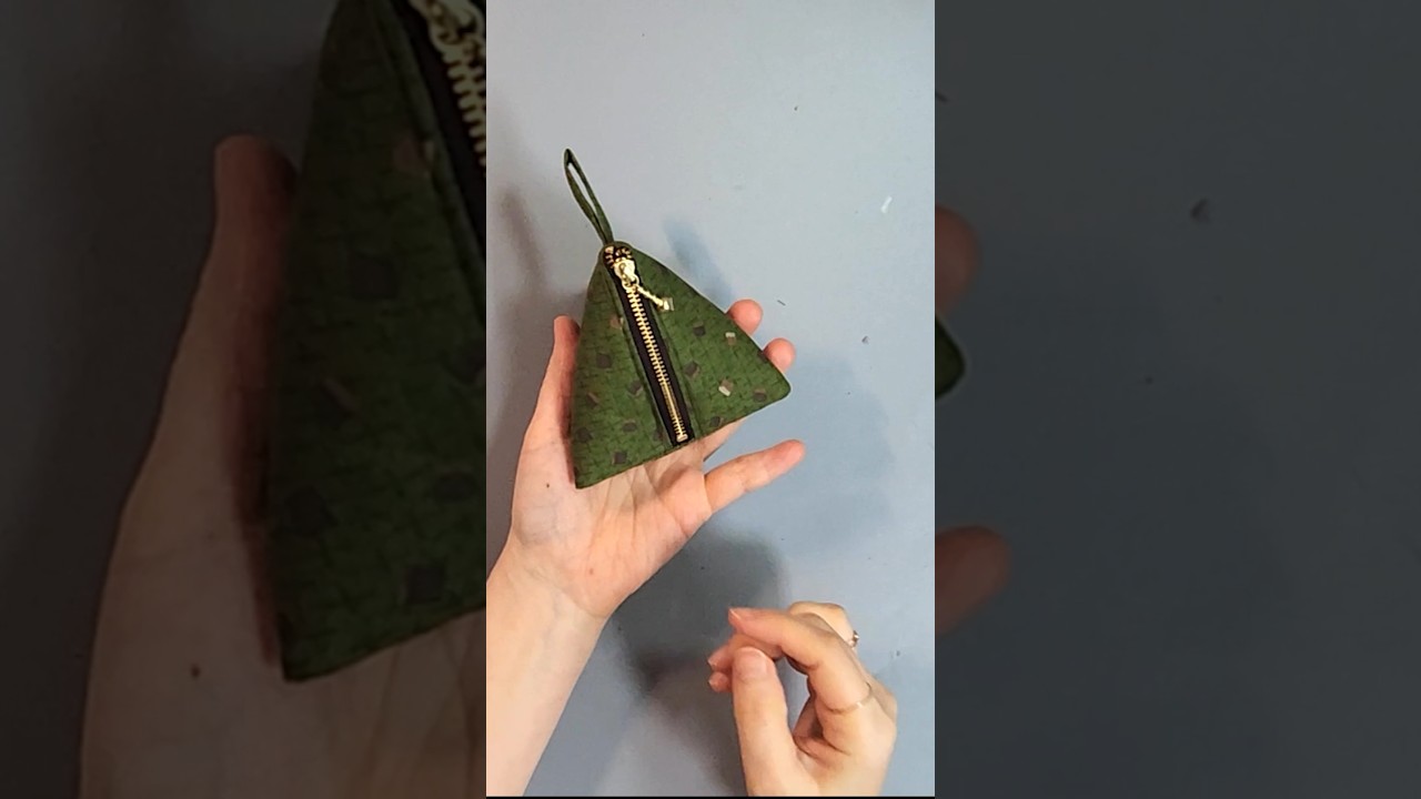 Quick and Easy sewing tips/ triangle zipper pouch