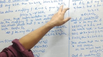 Rings-Direct sum of two subrings