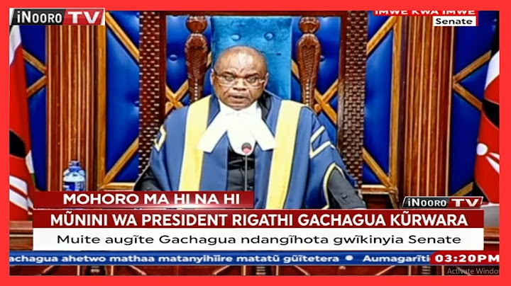 Mũnini wa President Rigathi Gachagua kũrwara