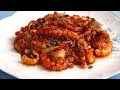 Spicy stir-fried octopus (Nakji-bokkeum: 낙지볶음)