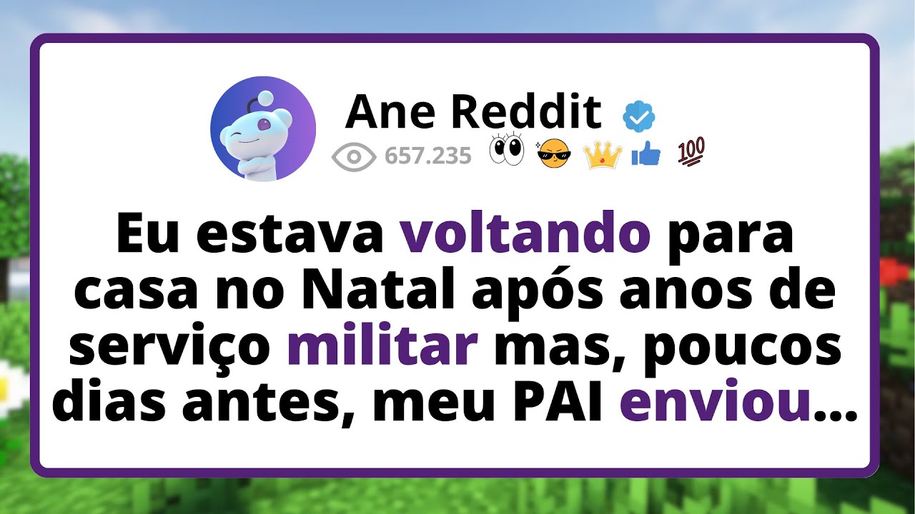 Eu ESTAVA voltando para casa no Natal após anos de SERVIÇO militar mas, poucos DIAS antes...