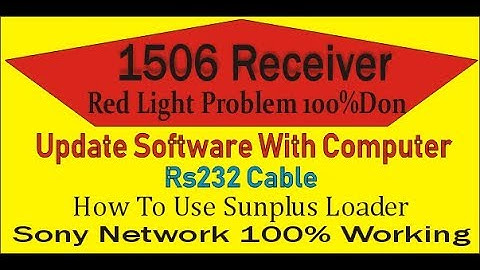 How To Install Software 1506 Sim receiver with Sunplus Loader / Red Light / No Match File Solution