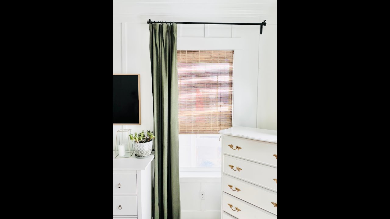 How to Pleat IKEA RITVA Curtains - Caitlin Marie Design