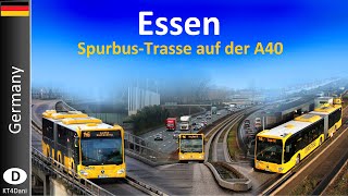 【4K】ESSEN O-BAHN - Spurbus auf der Autobahn A40 (2022)