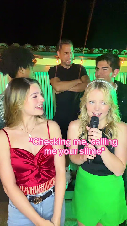 #pov the popular girl and shy girl do Karaoke