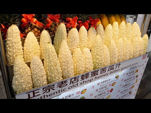 honey bitter melon juice / 비터 멜론 쥬스- 여주 / taiwanese street food