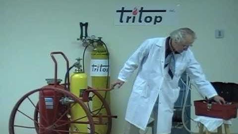 Wheeled Unit fire extinguisher - EMPTY & REFILL with Tritop inc.