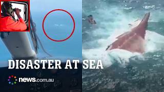 Ferry that vanished with 243 people onboard found capsized off Indonesia