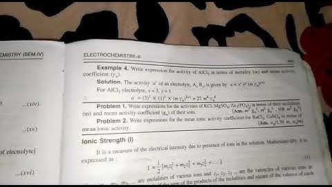Activity ,molality and activity coefficient Relation