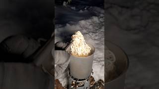 Winter Camping & Instant Ramen Dinner - Full Video On My Channel