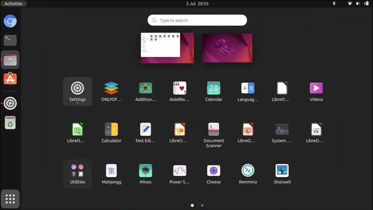 Ubuntu 22.04 LTS GNOME Touchscreen Keyboard YouTube
