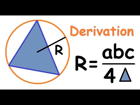 Derivation of formula to find the Radius of the circumcircle | Why and How | PRMO RMO INMO IMO