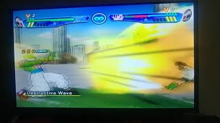 Dragonball Z Budokai 3 Piccolo Destructive Wave on Videl Alternate Ryona