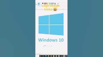 How to draw Windows 8/10 logo in Ms Paint #windows #mspaint #shorts#viral