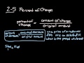 Understanding Percent of Change and Error