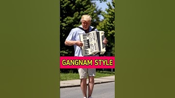 Trump Plays Accordion & Dances Gangnam Style 😂🕺#shorts