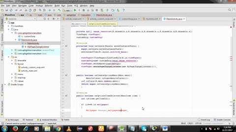 How To Create Menu Item in Android Studio