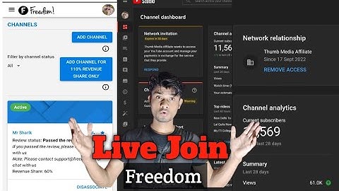 how to join freedom mcn youtube partner program | how to join mcn network without monetization |