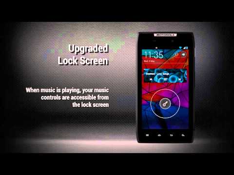 Motorola ICS Lock Screen and Home Screen