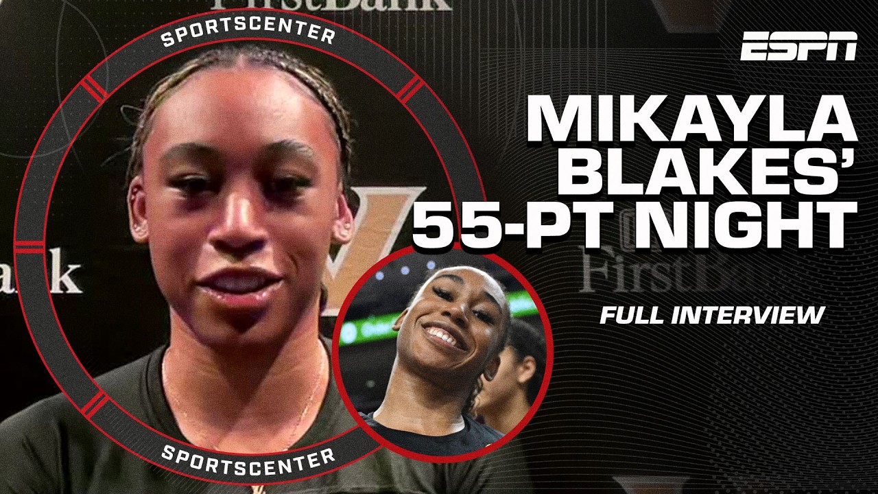 D-I WOMEN'S FRESHMEN SCORING RECORD 👑 Mikayla Blakes on her HISTORIC night 👏 | SportsCenter