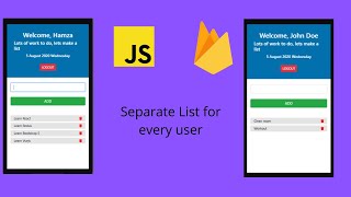 Todo App With Vanilla JS | Separate list for every user | Using Firebase Auth & Firebase Firestore screenshot 3