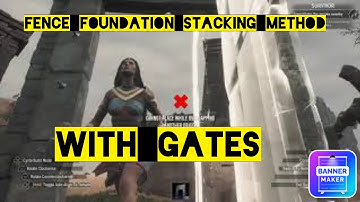 How to stack fence foundations with gates conan exiles age of war