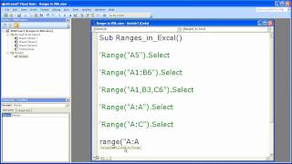 Excel Macro VBA Tip 3 - Using The Range Property in Excel Macros to Select Columns and Rows thumbnail