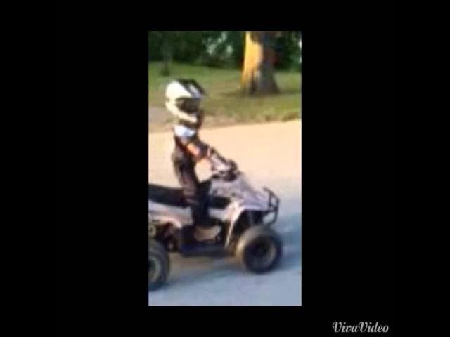 3 yr old JJ on his four wheeler, Bikelife early