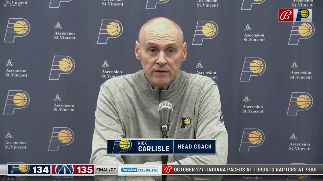 Rick Carlisle says he's 'concerned' with defense after Pacers' loss ...