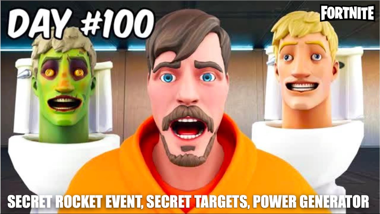 GUIDE 100 DAYS IN SKIBIDI TOILET MAP CREATIVE FORTNITE ALL POWER