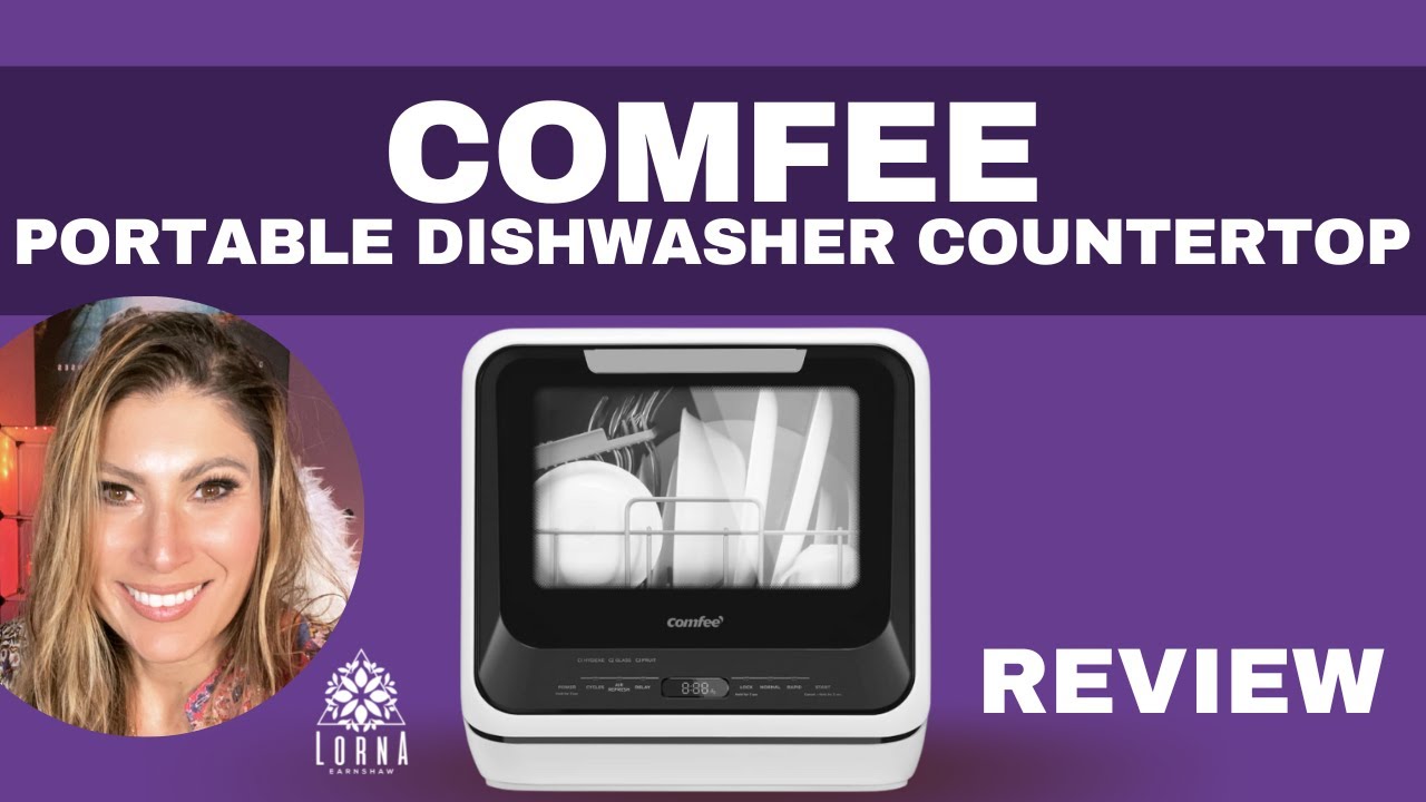 COMFEE' Countertop Dishwasher, Portable Dishwasher with 5L Built-in Water  Tank, No Hookup REVIEW 