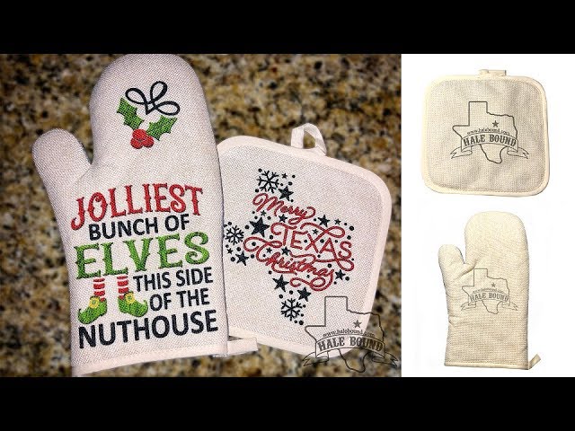 Linen oven mitt for sublimation