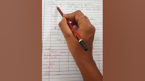 Tabulation of data (problem 1)