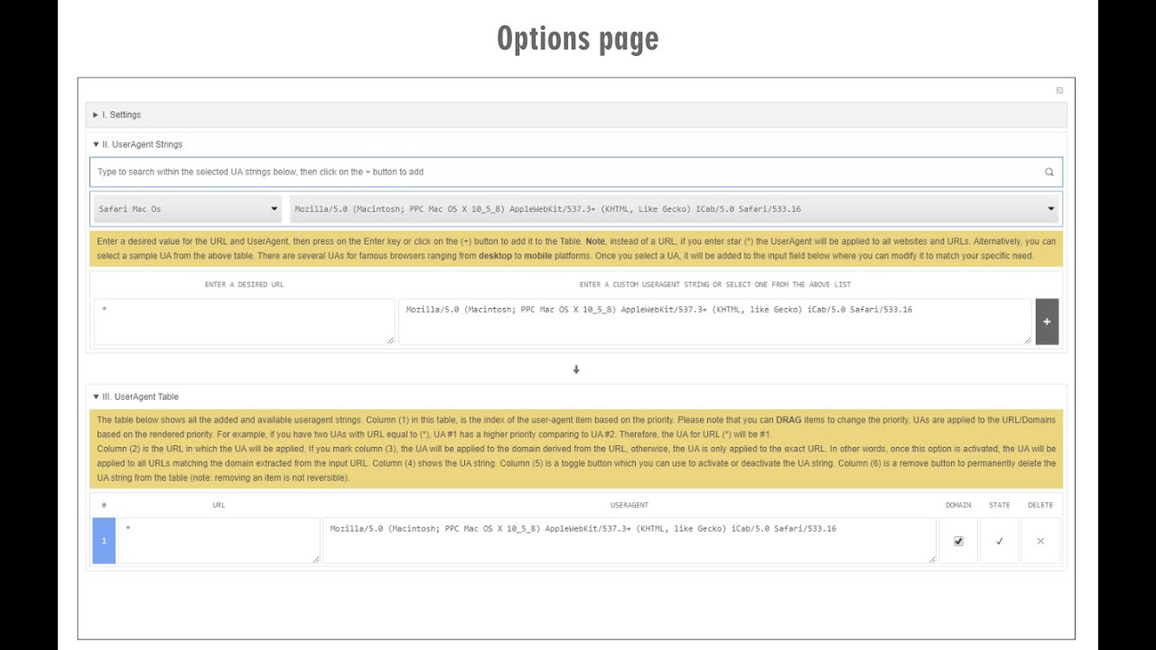 Update Custom UserAgent String - Browser Extension Review