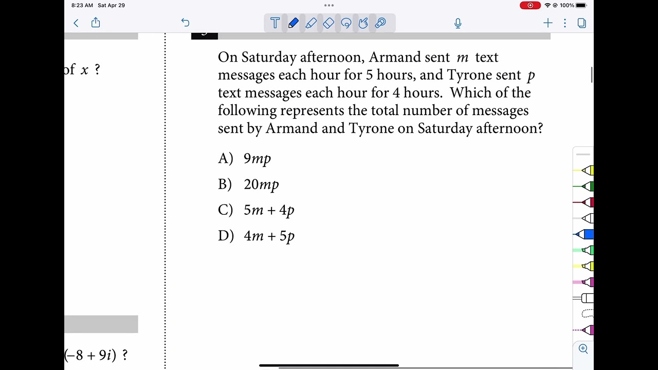 Help in Getting Ready for the SAT Math Portion Part 1