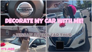 DECORATE MY NISSAN ALTIMA WITH ME + CAR TOUR ! | it’s jaee