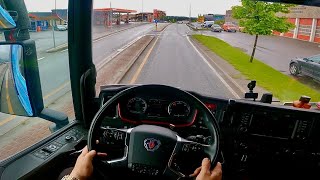 POV Driving Scania S520 V8 - Stjordal Trucksimulator Norway