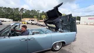 Detailed 1965 Lincoln Continental Convertible!! Top Operation Video  Information