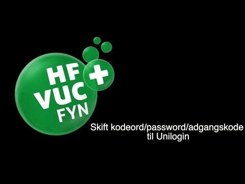 Skift koderord til Uni-login, HF & VUC FYN