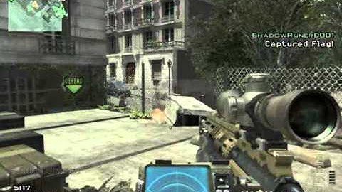 Mw3 "QuickScope turn around Throwing knive"