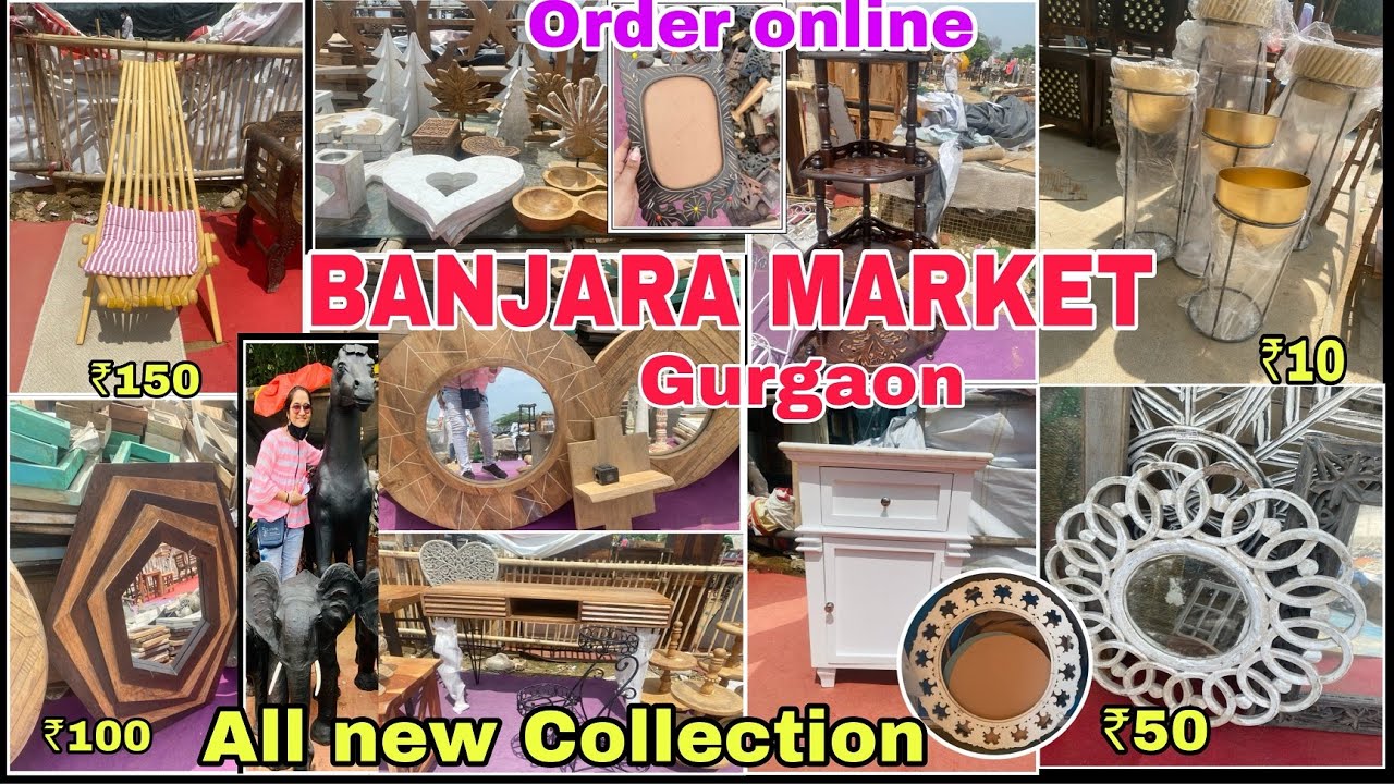 Banjara Market Gurgaon | All new Collection for Home Decor, Mirror Frame, Planters, Furniture ,Lamps