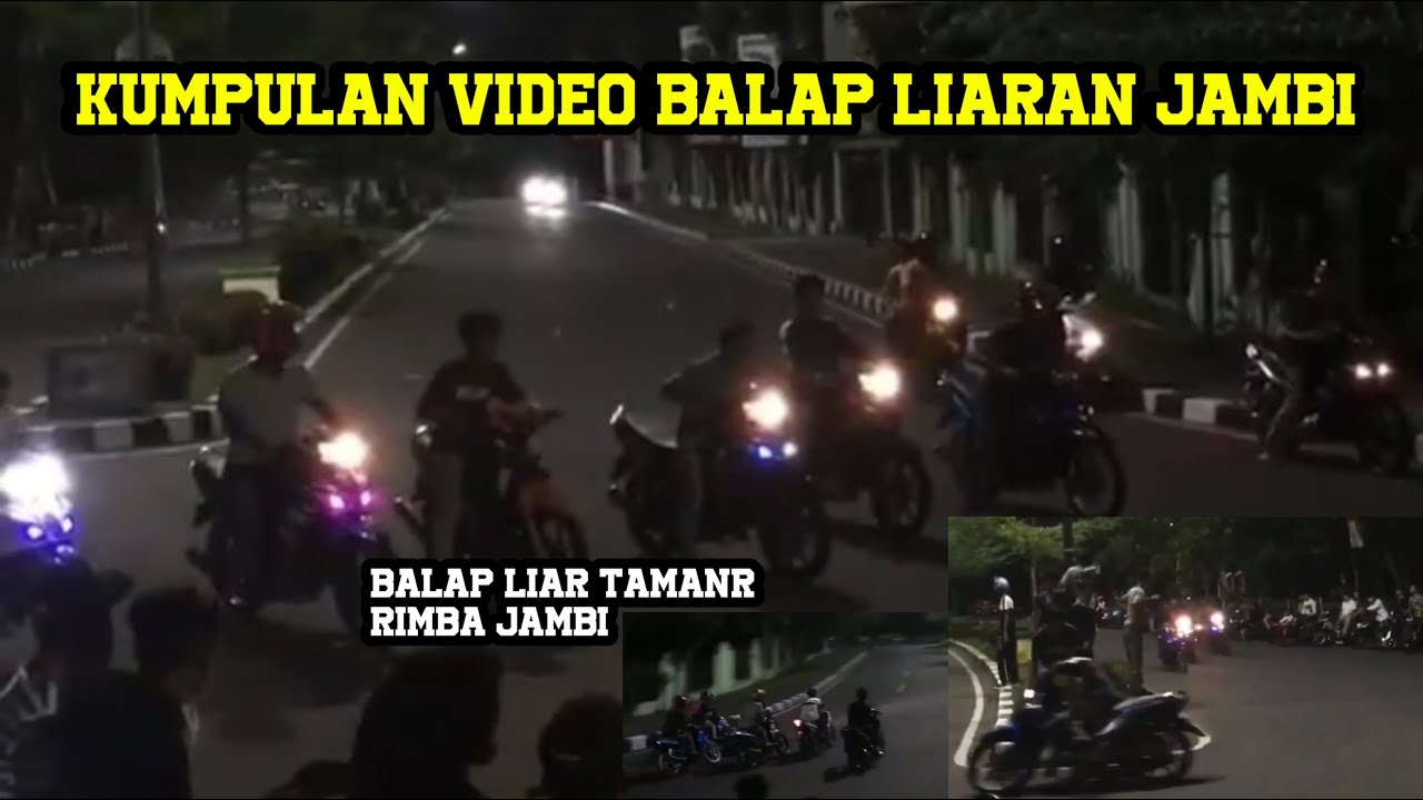 VIRAL‼️ AKSI BALAP LIARAN JAMBI | BALAP LIAR TAMAN RIMBA JAMBI