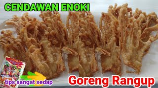 Cendawan Enoki Goreng Rangup Dan Sangat Sedap | Crispy Fried Enoki Mushroom | เห็ดเข็มทองทอดกรอบ