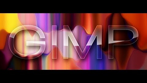 GIMP Tutorial: Glass Text Effect
